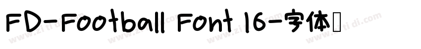 FD-Football Font 16字体转换